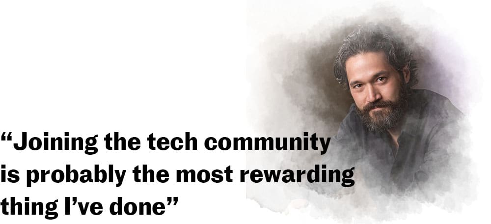 “Joining the tech community is probably the most rewarding thing I’ve done”