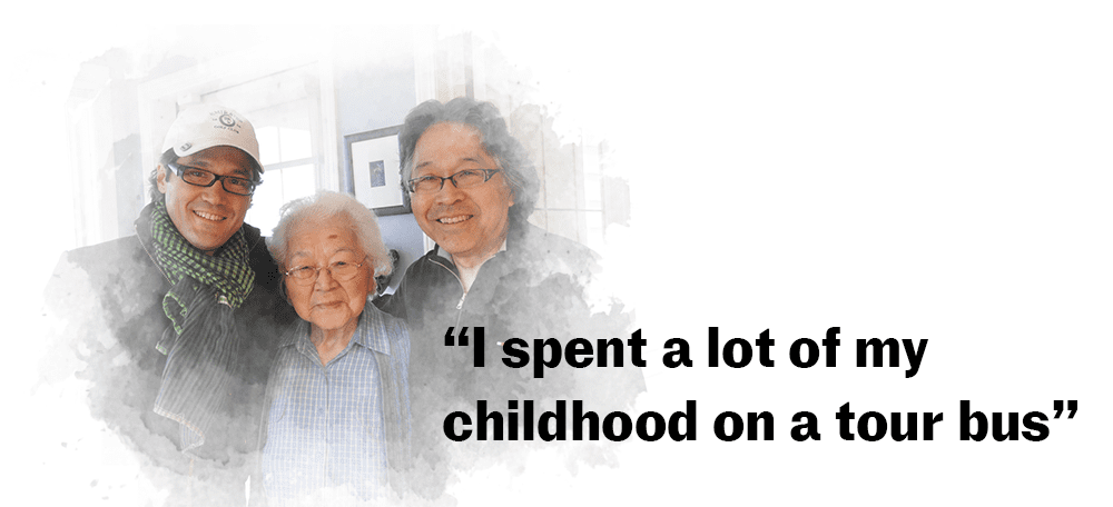 “I spent a lot of my childhood on a tour bus”