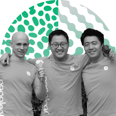 Christian Yan, COO; Gimmy Chu, CEO; Tom Rodinger, CTOe