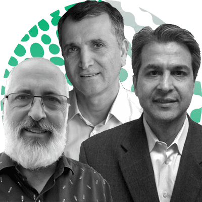 Douglas Beckett, VP of Optical Technologies; Hamid Arabzadeh, Chairman, President and CEO; Saeid Aramideh