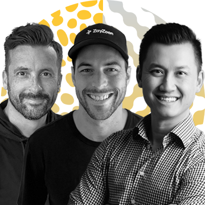 Founders Darcy Tuer, Tate Hackert and Jamie Ha